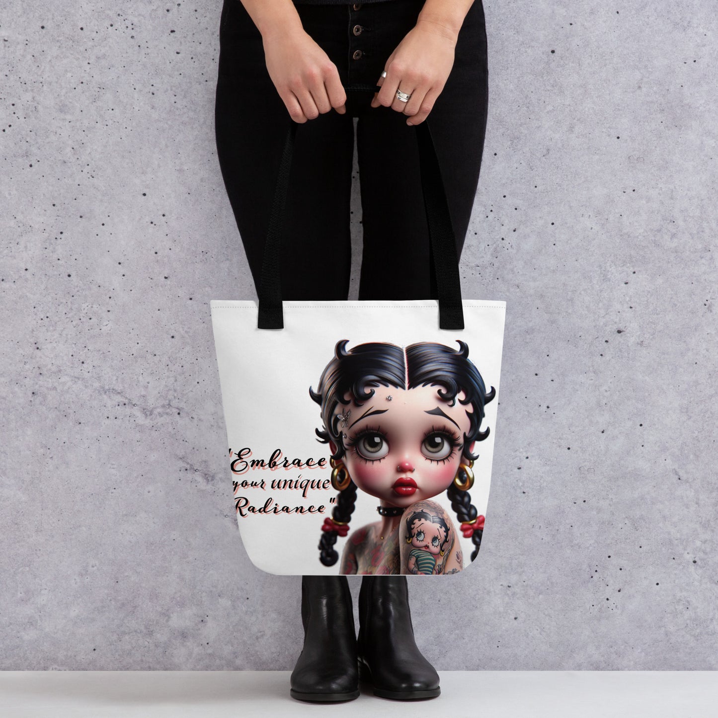 "Embrace your unique radiance" Tote bag