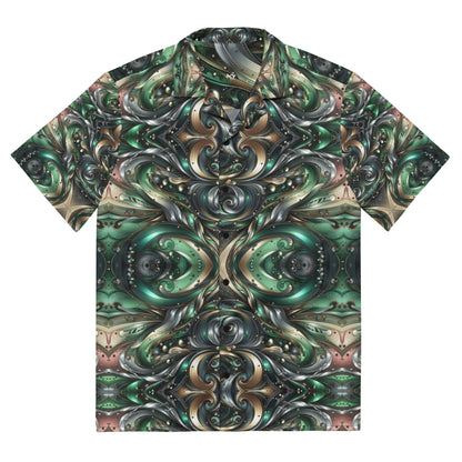 Abstract Emerald Green Men Shirt