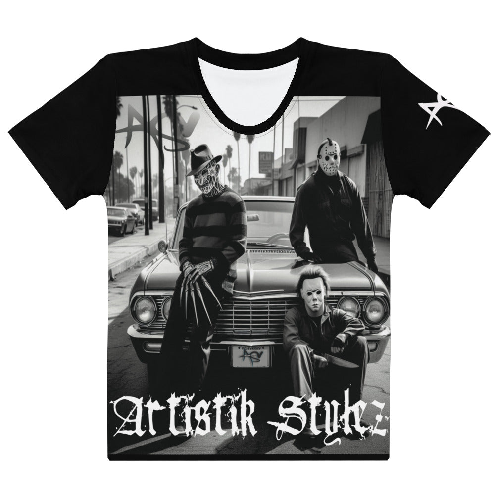 Women's Artistik Stylez Urban Horror Tee (Black)