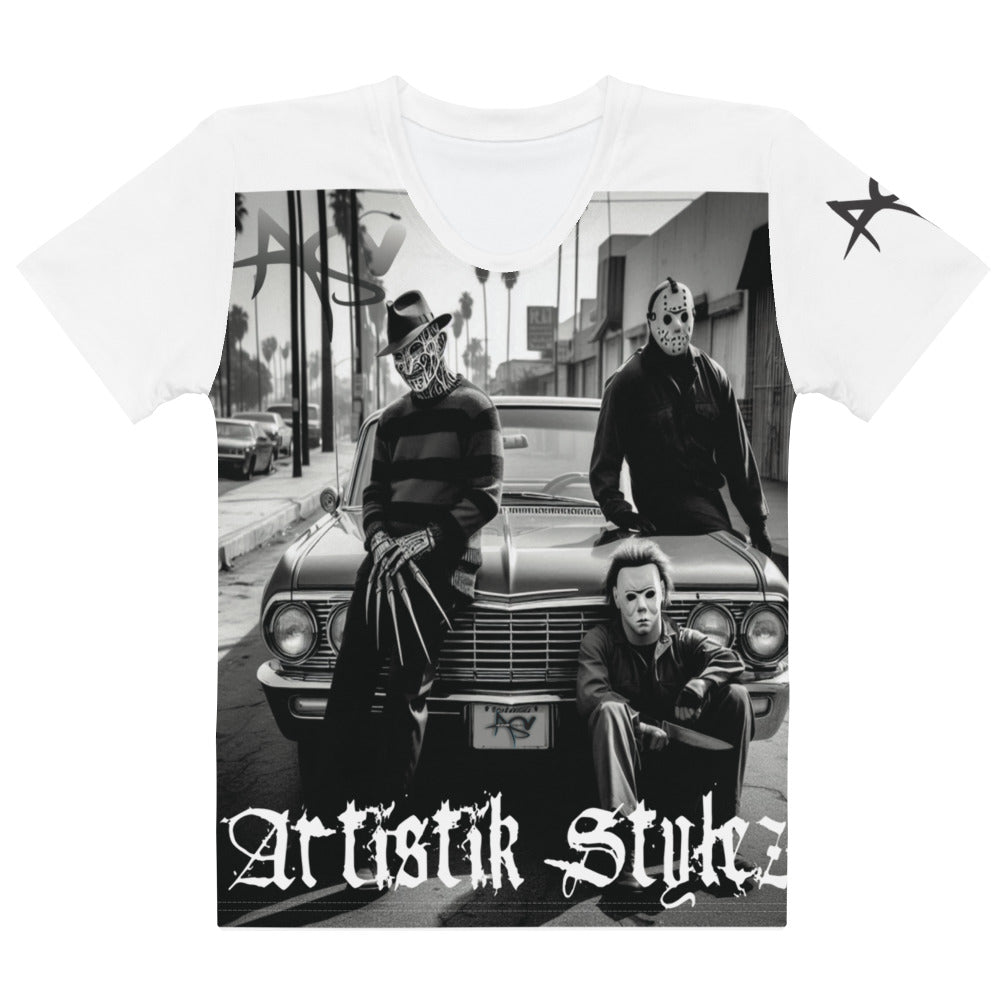 Women's Artistik Stylez Urban Horror Tee (White)