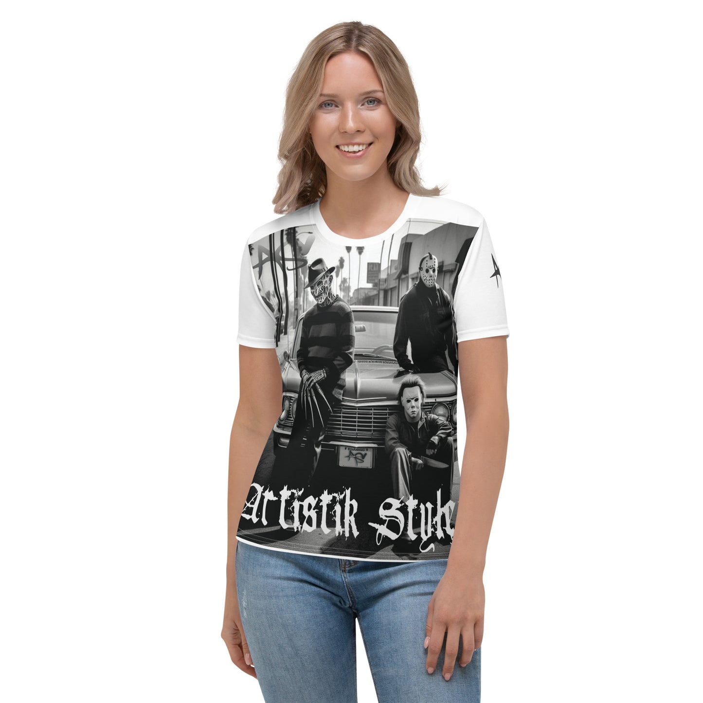 Women's Artistik Stylez Urban Horror Tee (White)