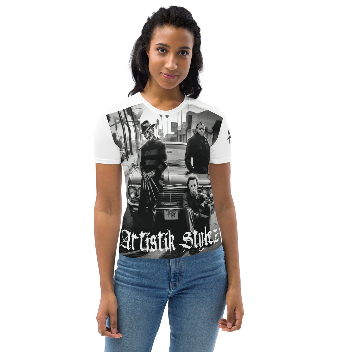 Women's Artistik Stylez Urban Horror Tee (White)