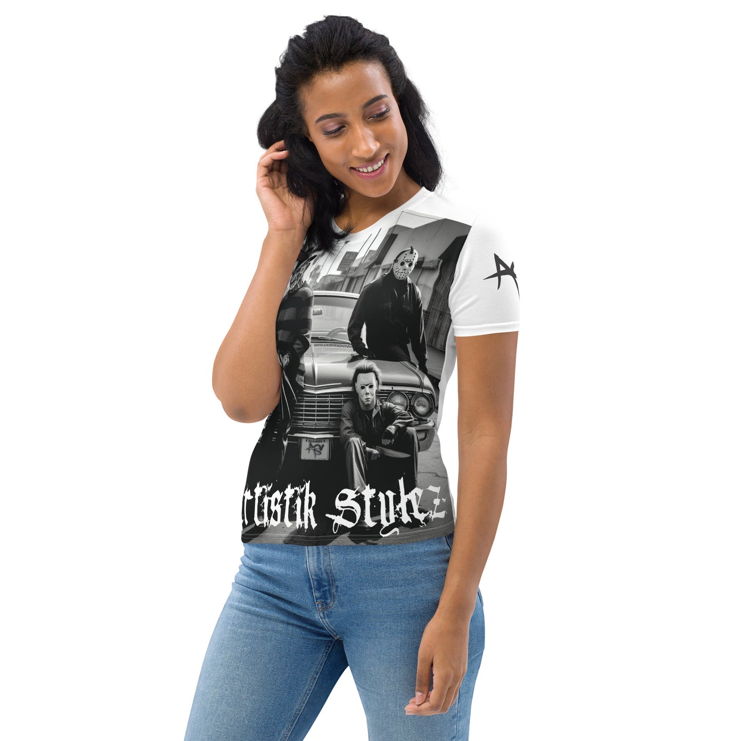 Women's Artistik Stylez Urban Horror Tee (White)